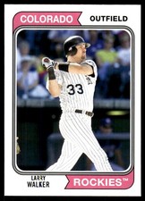 Larry Walker 2020 Topps Archives #130 Rockies MLB READ FREE SHIP AutographDen