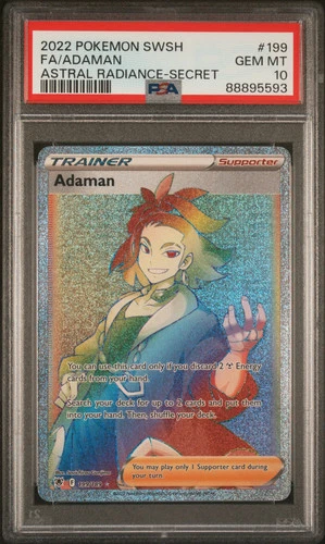 Adaman 2022 Pokemon Sword & Shield Astral Radiance #199 PSA 10
