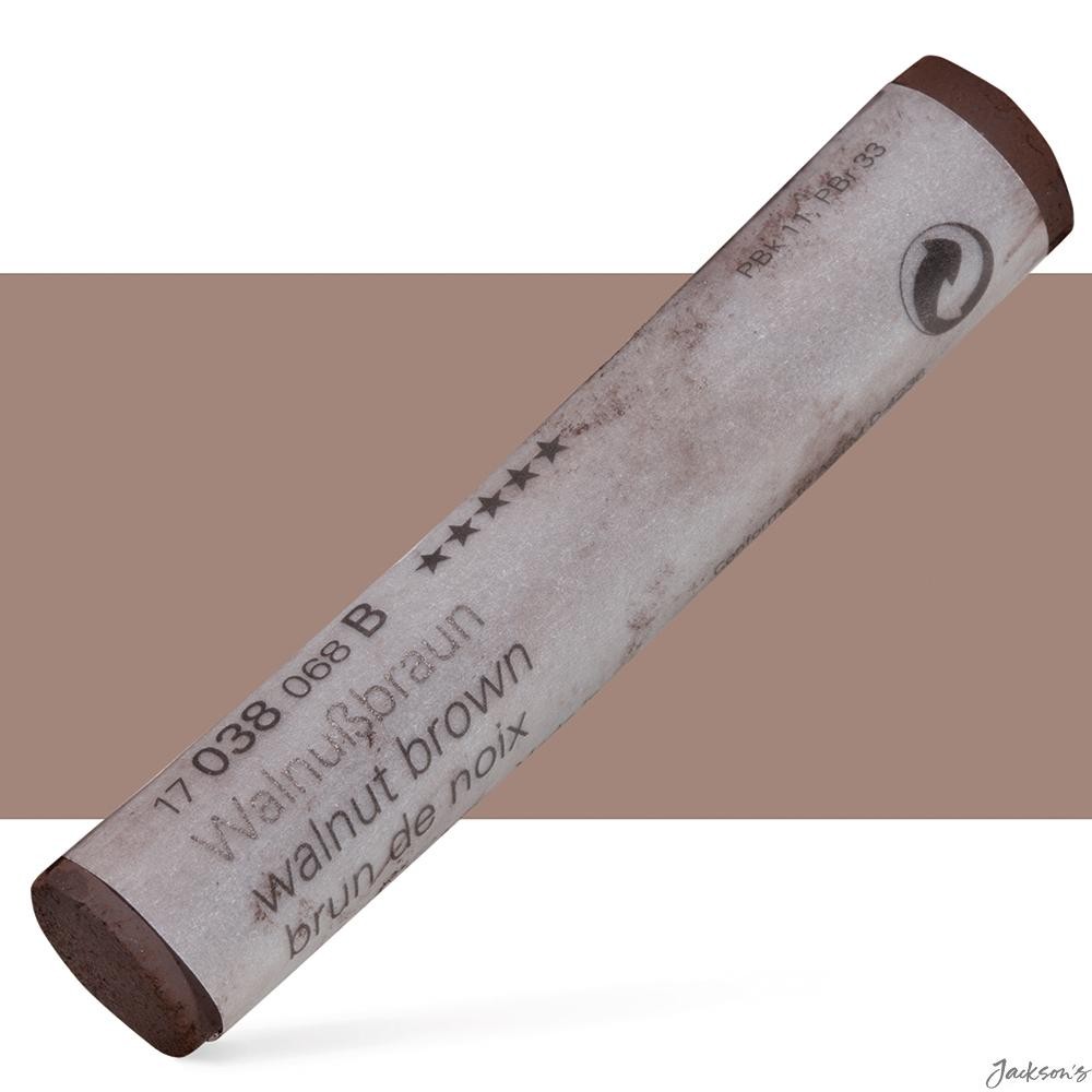 Schmincke Soft Pastel Stick Pigment Walnut Brown 38B For Fine Art Drawing