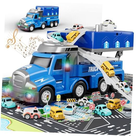 Durable Truck and Car Toy Set for Boys Ages 3-6
