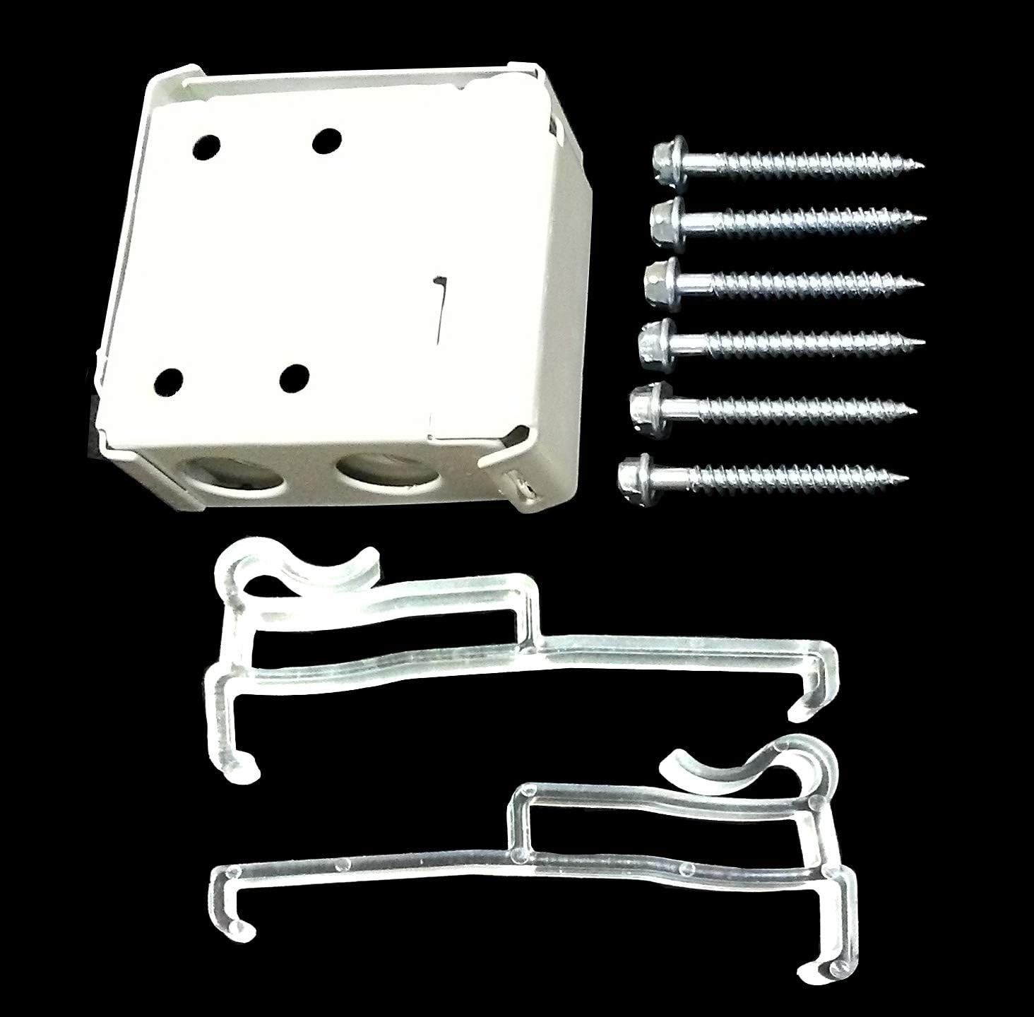 US Window and Floor 2" Cordless Faux Wood Blinds, Fit 35W x 84H, Smooth White 