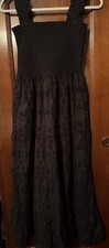 NWT Quince Sz Small Black Eyelet Smocked Dress