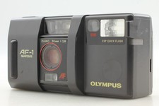 Exc 5 Olympus AF-1 QUARTZDATE Black Point Shoot 35mm Film Camera From JAPAN