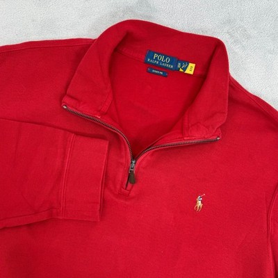 Polo Ralph Lauren Mens Estate Rib Quarter Zip Pullover Sweater Pony Logo Size XL