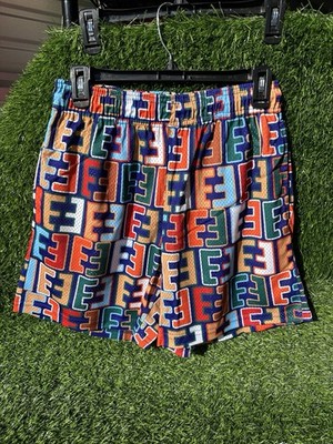Eric Emanuel Basic Pattern Core Short Navy/Multicolor SS25 Medium (Authentic)