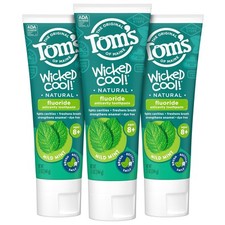 Tom's of Maine Wicked Cool Fluoride Children's Natural Toothpaste 3-Pack New