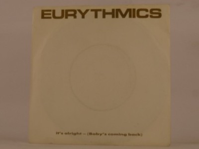 EURYTHMICS ITS ALRIGHT (113) 2 Track 7'' Single including Picture Sleeve RCA