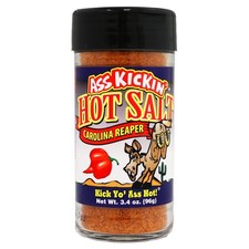 ASS KICKIN' Hot Spicy Carolina Reaper Pepper Salt – 3.4 Ounce (Pack of 1) 