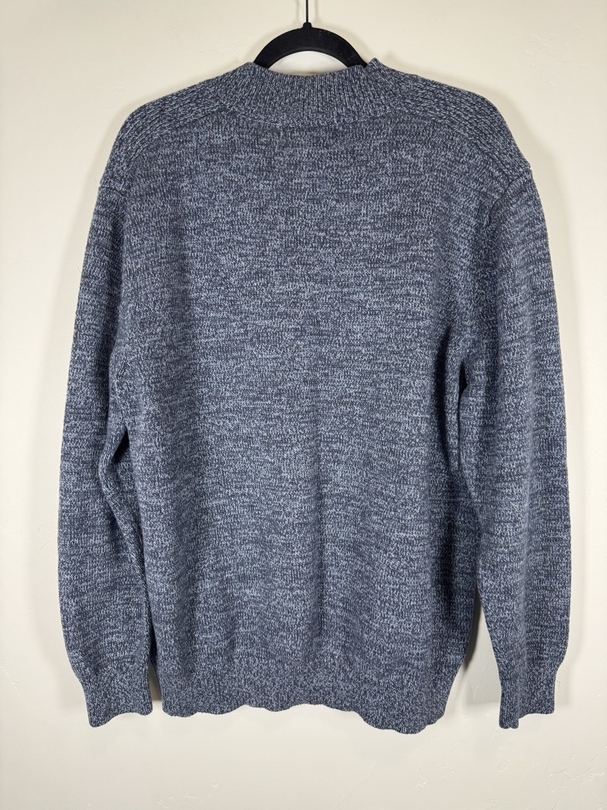 Pendleton 1/4 Button Tight Knit Blue Sweater Men'… - image 2