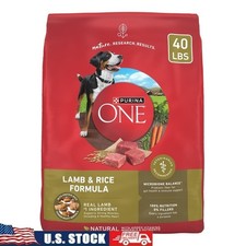 Dry Dog Food for Adult Dogs Real Protein Rich Natural Lamb&Rice Formula 40lb Bag 1.92 per pound