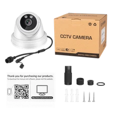 VIKYLIN 8MP 4K IR 30M Dome IP Camera Human Detection Outdoor CCTV Built-in MIC