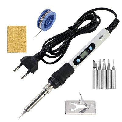 60W Electric Soldering Iron Kit Adjustable Temperature Welding Solder Tools