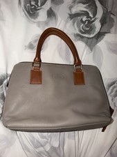 ✨ Rowallan Genuine Leather Handbag – Neutral Taupe & Brown ✨