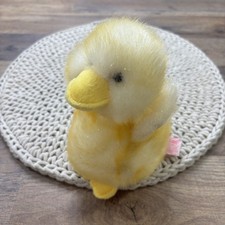 Russ Chick A Loo Yellow Sparkly Duckling Duck Plush 6" Stuffed Animal