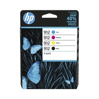 Hp 912 4Er-Pack Tintenpatrone Schwarz, Cyan, Magenta, Gelb