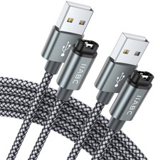 IIABC Charger Cable Compatible with Garmin Watch, 2-Pack 3.3FT USB Charger