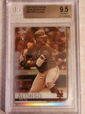 ⚾️ 2019 Topps Chrome Pete Alonso Sepia Refractors BGS 9.5 Gunnar teammate ⚾️