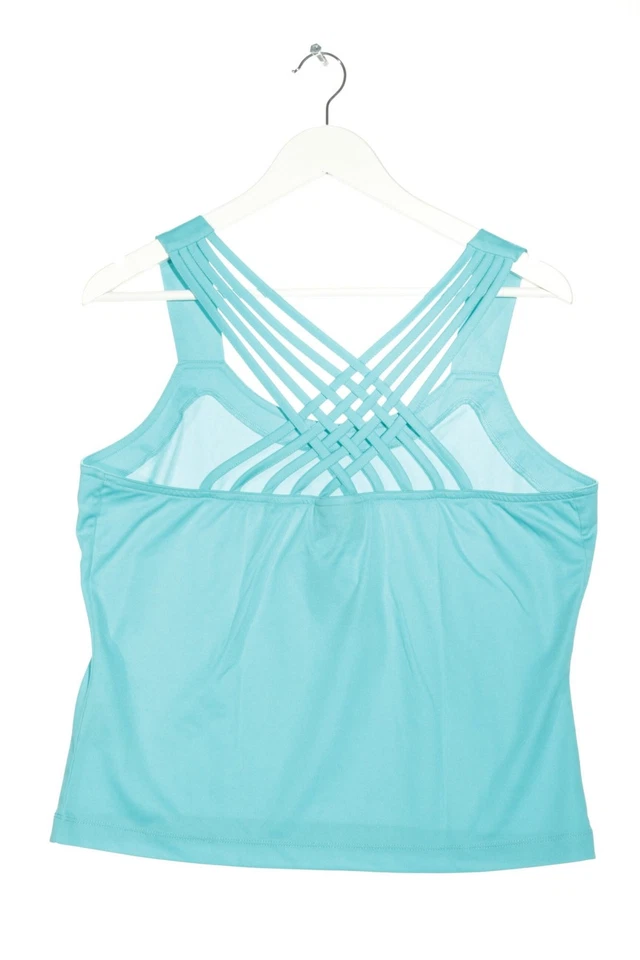 LADIES Haut cut-out Dames Top T EU 46 bleu style décontracté - Photo 2/4