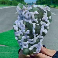 1.57LB Natural Fluorite Green-white dual color crystal mineral Specimen,Zhejiang