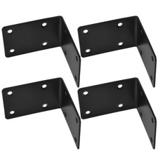Black Stainless Steel L Brackets for Raised Garden Bed Wood Corner Support