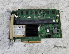 DELL PERC 6/E 0F989F Dual SAS Raid Controller Card PCIe w/Battery