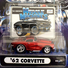 Muscle Machines 1962 Chevy Corvette 164 Diecast 62 Corvette