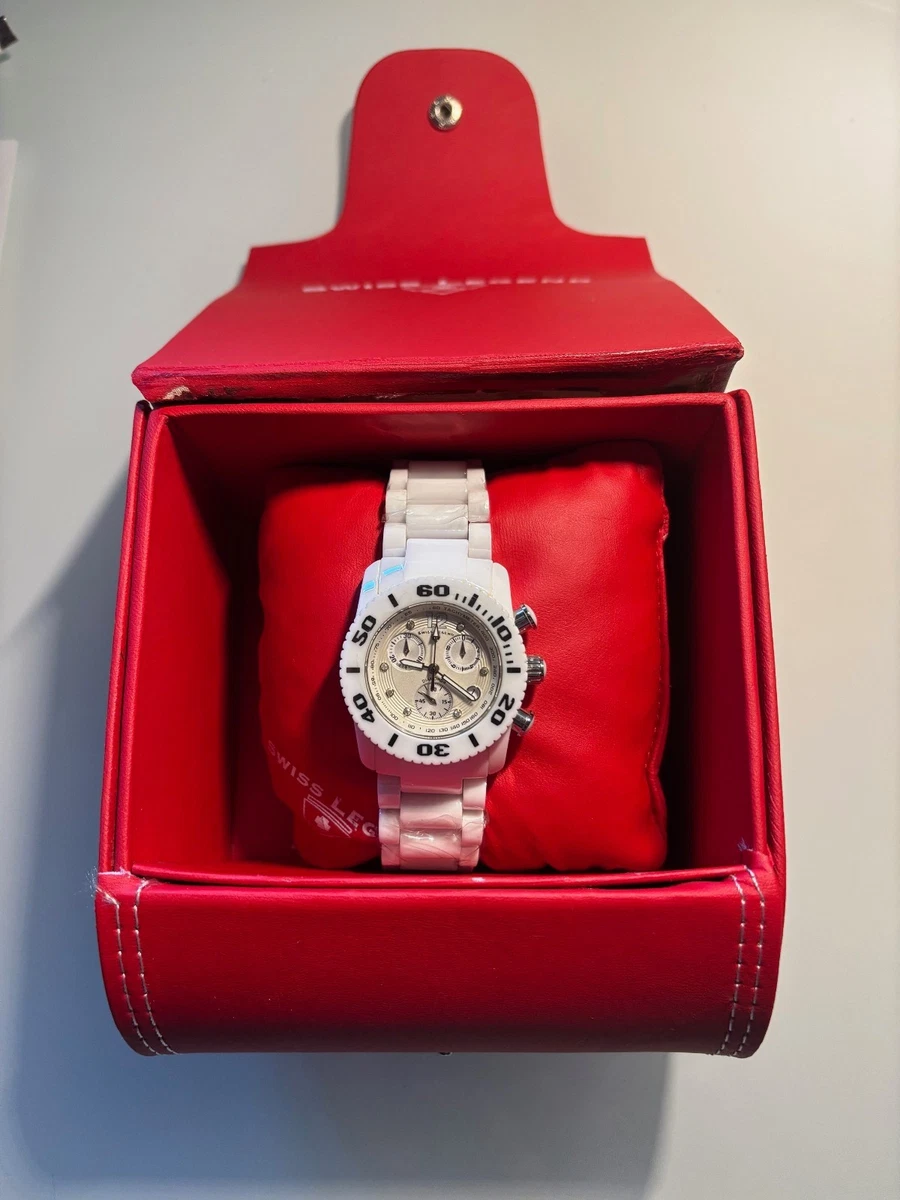 Montre Femme Swiss Legend 208 - Cadran Rectangulaire & Vrais Diamants - Acier
