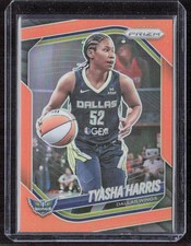 Tyasha Harris 2025 Panini Prizm WNBA #130 Orange Pulsar/99 Dallas Wings