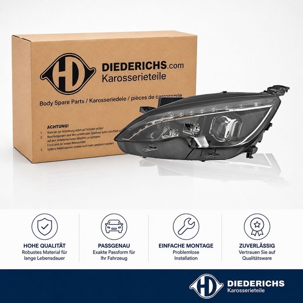 Hauptscheinwerfer Links Diederichs 4236185 FÜR Peugeot Frontscheinwerfer-image
