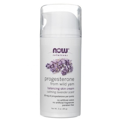 Now Solutions Natürliches Progresteron mit wilder Schafgarbe und Lavendel, 85 g