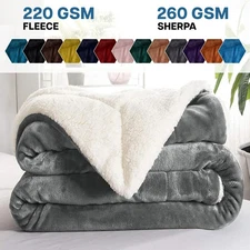 Winter Nights Soft Fleece Blanket Quilt Blanket Dual Sided Sofa Couch Blankets