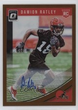 2018 Donruss Optic Rookies Bronze Prizm Auto Damion Ratley #113 Auto 1co0