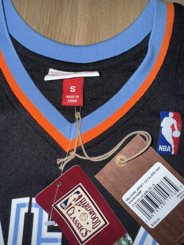 SMALL MITCHELL & NESS CLEVELAND CAVALIERS SHAWN KEMP JERSEY SWINGMAN HWC NWT  - Image 4 of 4