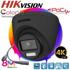 Hikvision CCTV Camera PoC Outdoor 4K ColorVu Fixed Turret 8MP NightVision Camera