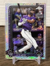 2025 Topps Chrome DREW JONES RC Rockies FANATICS Exc Topps Refractor #265