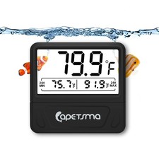 Aquarium Thermometer Digital Fish Tank Thermometer Large Lcd Screen Records High