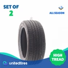 Set of (2) Used 255/45R19 Continental ProContact RX ContiSilent T3 104W - 8.5/32