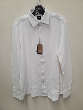 Hugo Boss Men's Casual Fit Button Up Cotton Shirt Medium