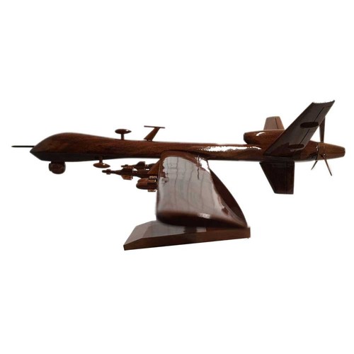 General Atomics MQ-9 Reaper RAF Drone USAF Avión Madera Modelo de Escritorio - Imagen 2 de 6