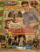 Zeitschrift POPCORN 1/13 April/Mai,Das Heft zur European Tour 2013-Justin Bieber