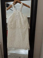 Do+BE Halter Lace White Dress NWT Size Small
