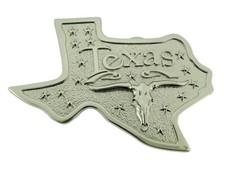 Mens Womens Bull Longhorn Texas Silver Metal Belt Buckle Western Cowgirl Cowboy