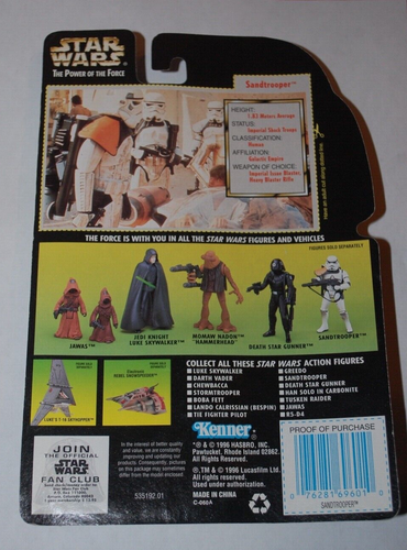 Sandtrooper-Star Wars Power of the Force-Green Card-MOC - Picture 2 of 2