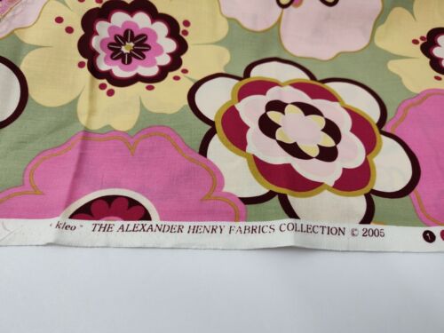 26 In Alexander Henry Large Floral Woven Cotton Fabric Kleo 2005 - Picture 4 of 5