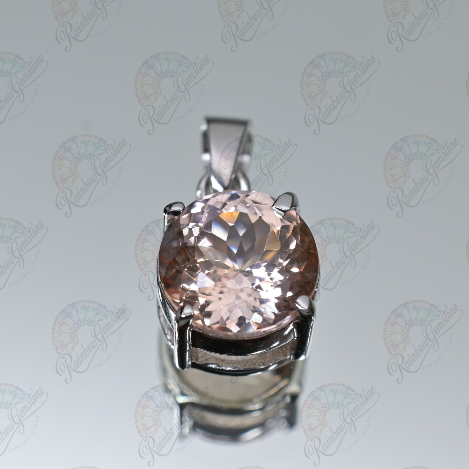 Certified Natural padparadscha Sapphire 16.70 Ct Gemstone 925 Silver Pendant