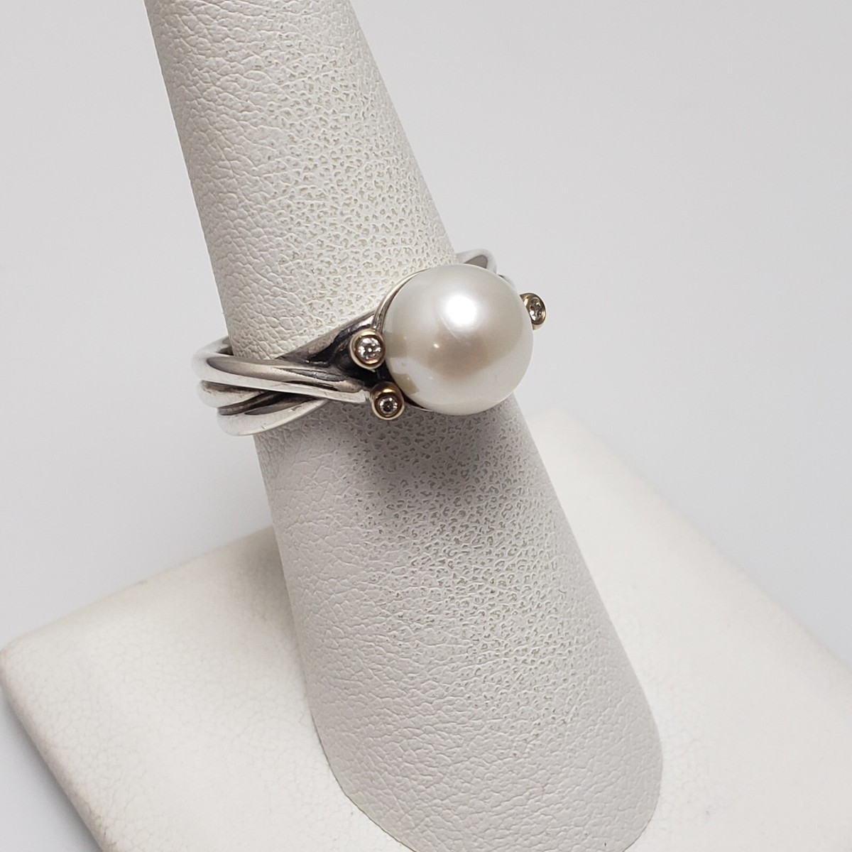 jouete DIAMOND×PEARL fork ring SILVER925 Amazon.co.jp: Jouete 029934 Diamond and Pearl Forkling