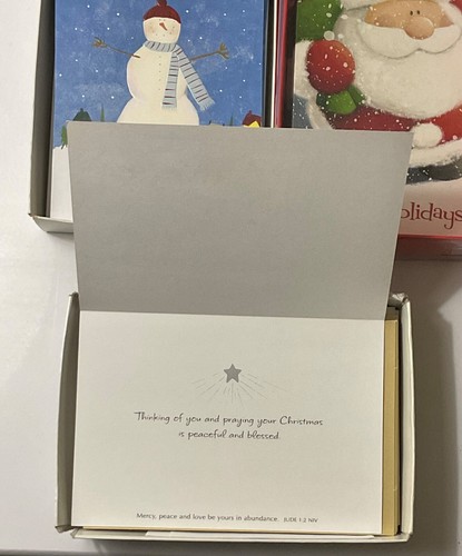 Assorted Christmas cards three boxes 61 cards total - Picture 2 of 10