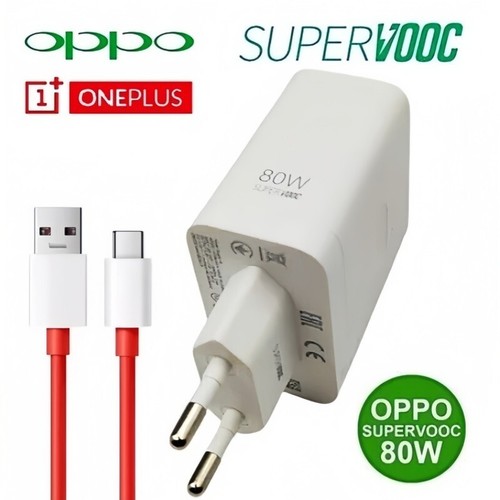 OPPO OnePlus SUPERVOOC UK, EU 80W Fast AC Charger + USB-C Cable (ziplock wrap) - Imagen 6 de 13