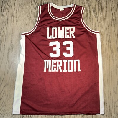 Kobe Bryant #33 Lower Merion Sz XL Red Purple Burgundy