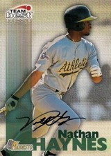 NATHAN HAYNES 1999 Team Best Authentic RC Autograph Auto California Angels